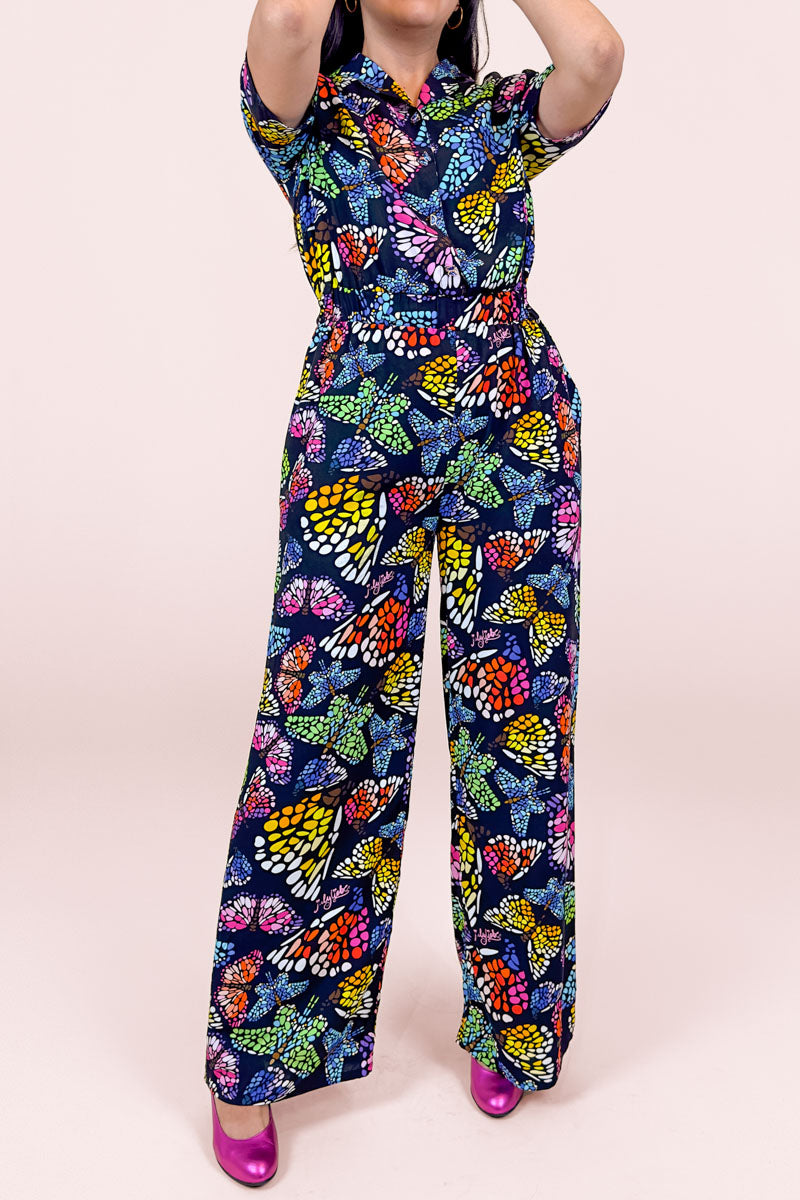 Sample Butterflies Night Jumpsuit #2522 (S)