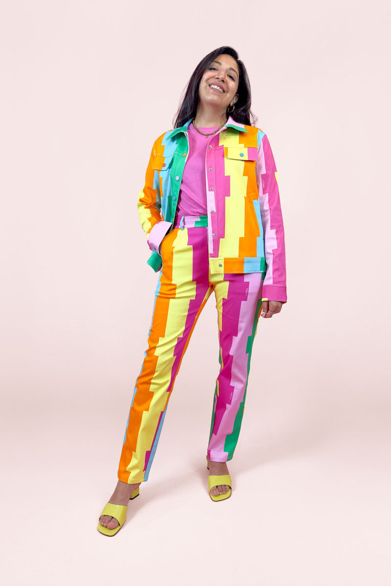 Set Colorful Stripes: Chaqueta + Pantalon