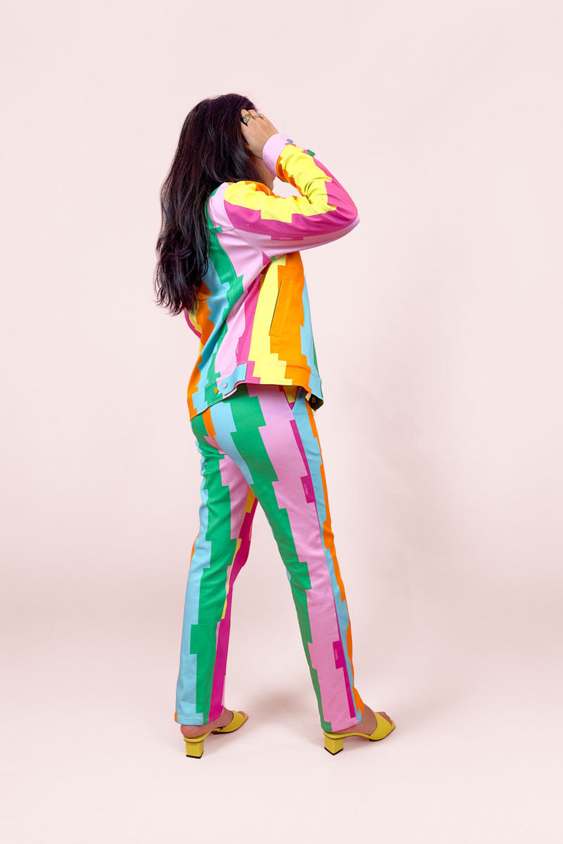 Colorful Stripes Set: Jacket + Pants