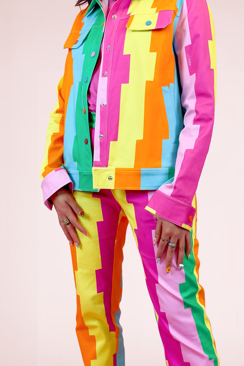 Colorful Stripes Set: Jacke + Hose