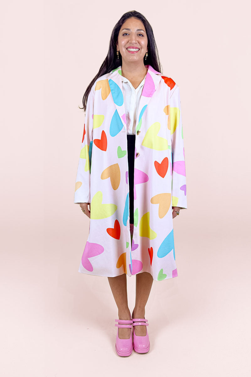 Heart Beats Midi Coat