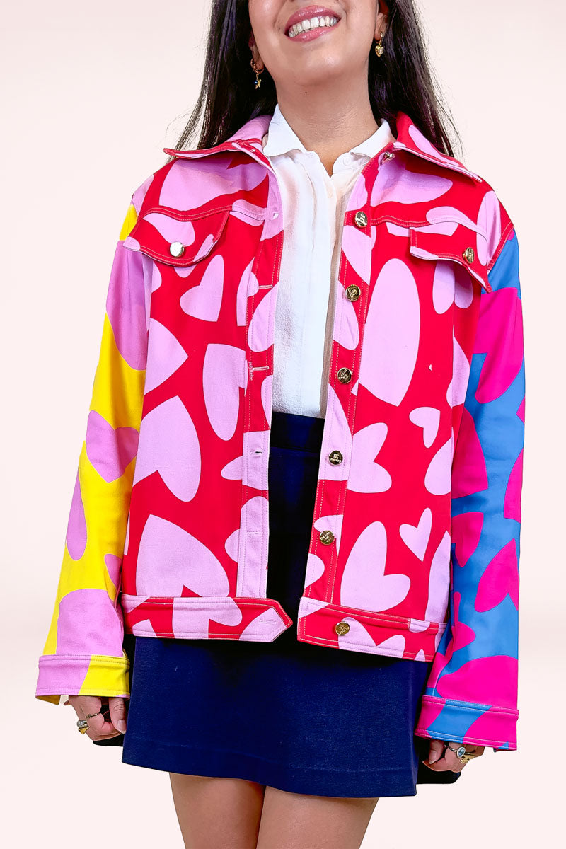 Love is Colorful Boxy Jacke