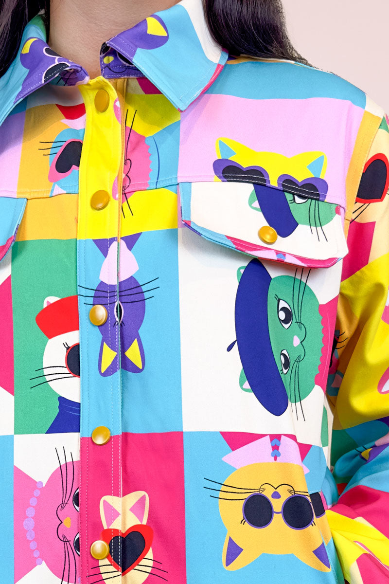 Pop Cats Boxy Jacke