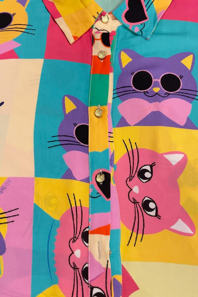 Sample Pop Cats Shirt #1166 (M)